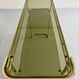 Antique gilt brass console table by Italian designer Milo Baughman for More