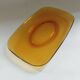 Rectangular plate Vereco amber