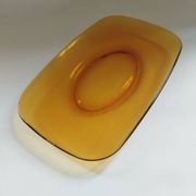 Rectangular plate Vereco amber
