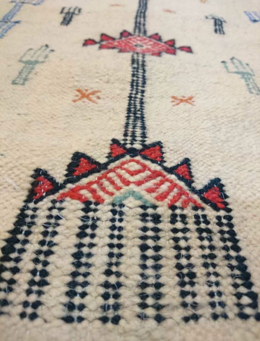 Kilim multicolor wool corridor  186x56cm