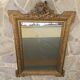 Old mirror in gilded wood and stucco 120 x 85 cm