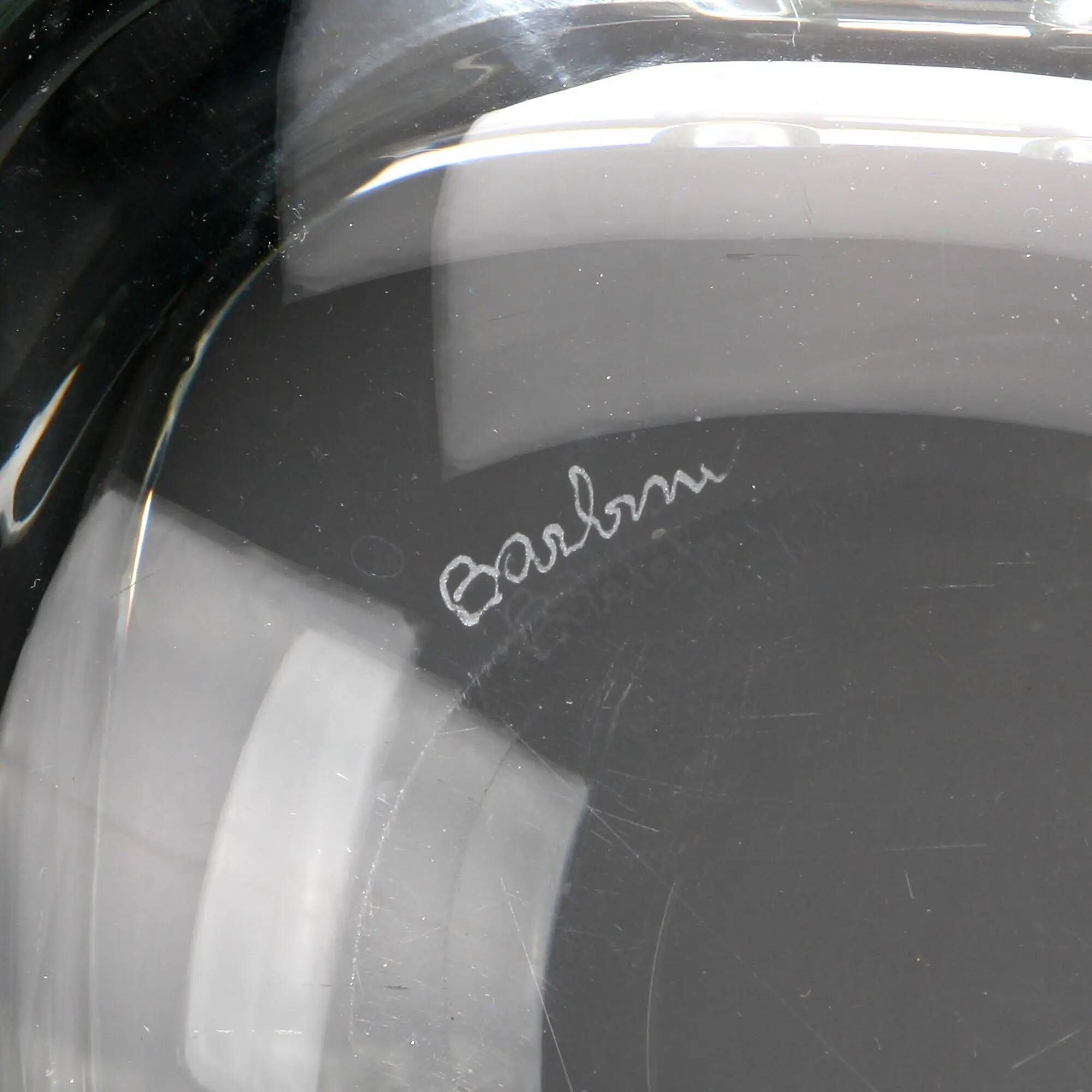 Vintage glass ashtray Barbini, 1980s-1990s