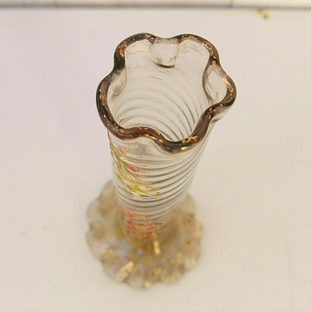 Vase Emile Gallé floral decoration Nancy Art Nouveau