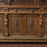 Renaissance two-part walnut sideboard