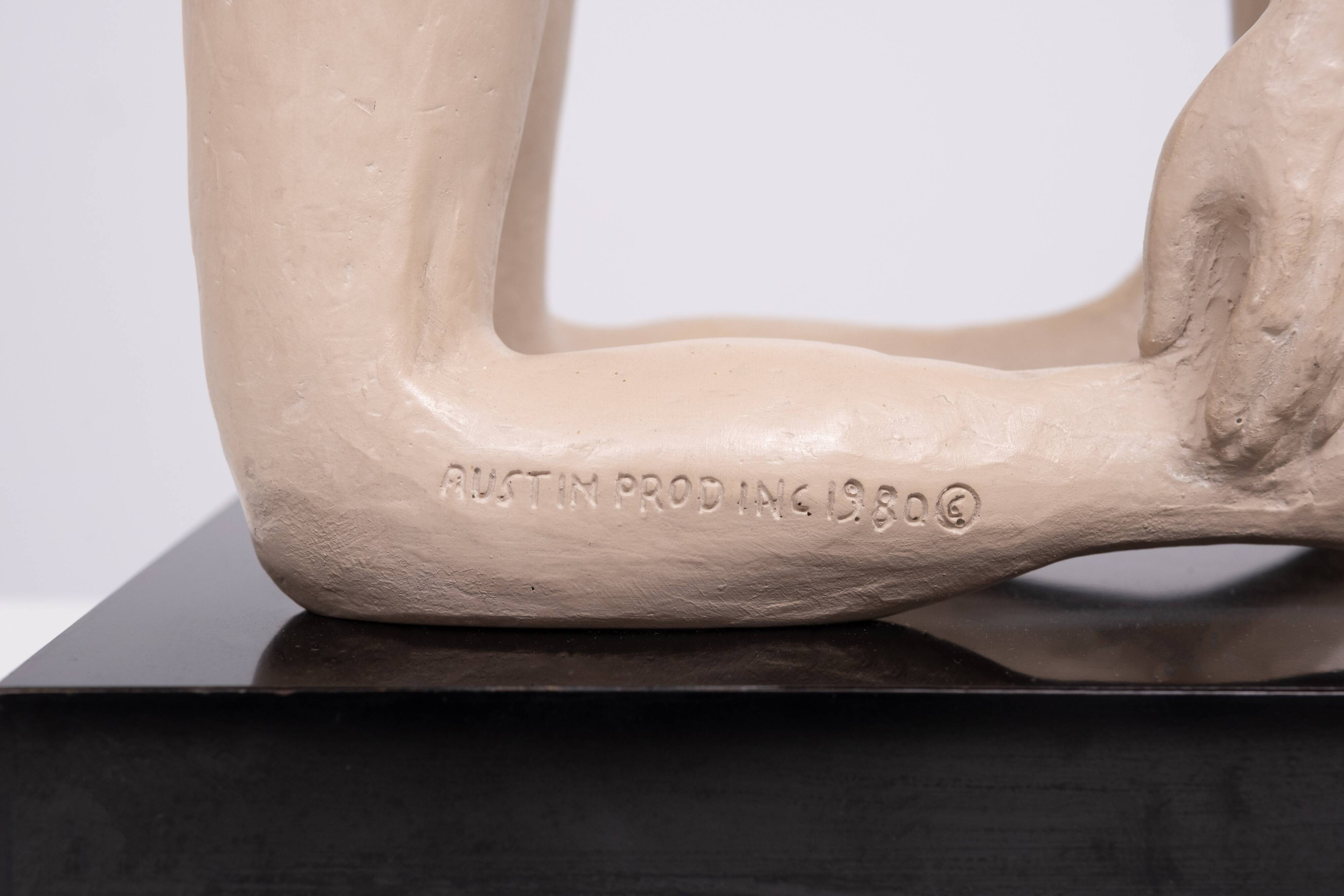 Austin production nude Lady “rebirth” statue Jean Pierre Renard sculpture