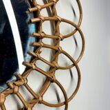 Rattan mirror from the 70s