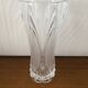 Large vintage cut Arques crystal vase