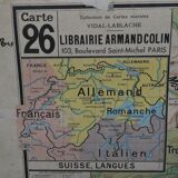 School map of Switzerland