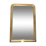 Louis-Philippe mirror pearled gold with gold leaf, some imperfections 146cm / 101cm