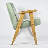 Armchair 366 designed by J. Chierowski in light green