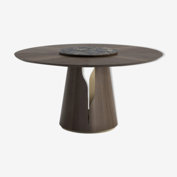 Bespoke gloss eucalyptus circular dining table