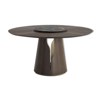 Bespoke gloss eucalyptus circular dining table