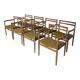 Set of 8 STOL Kamnik Armchairs / Yugoslav Mid Century Vintage Dining Chair