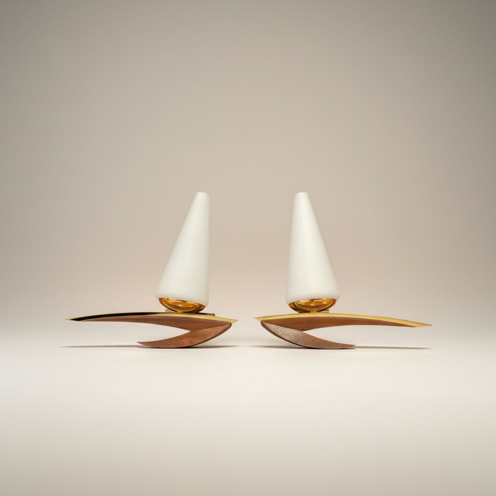 Pair of wall lights 1970
