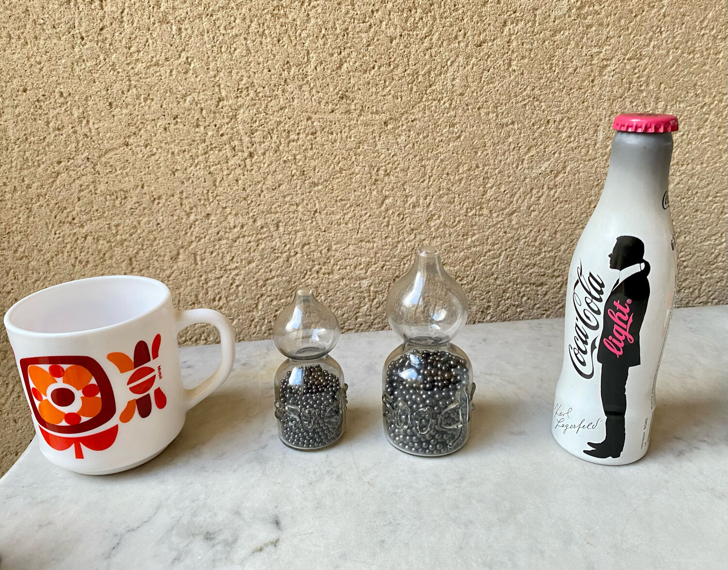 Weight blown glass & lead craftsmanship French vintage 60s