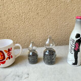 Weight blown glass & lead craftsmanship French vintage 60s