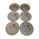 Set of 6 flat plates sarreguemines digoin