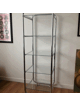 Etagère chrome et verre