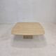 Table basse italienne en travertin années 1980