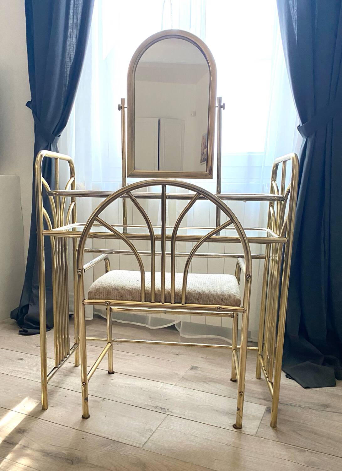 Dressing table + armchair, 70s