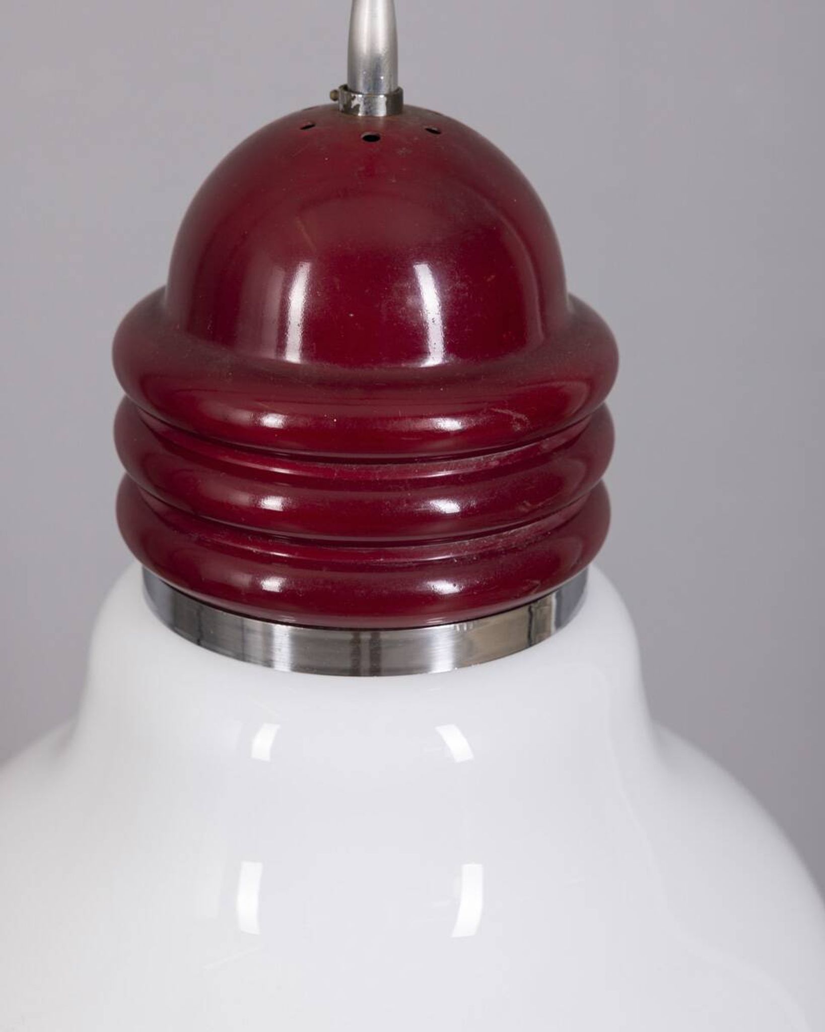 Vintage Glass and Metal Arianna Pendant Lamp by Piero Brombin for Artemide,