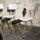 Série de 4 chaises formica de Roger Breton