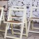 4 vintage folding cane chairs