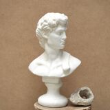 Plaster bust of a man: David, 1980s