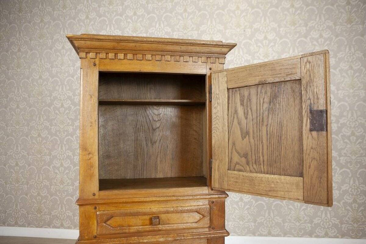 Rustic Oak Cabinet, Late 19th Century