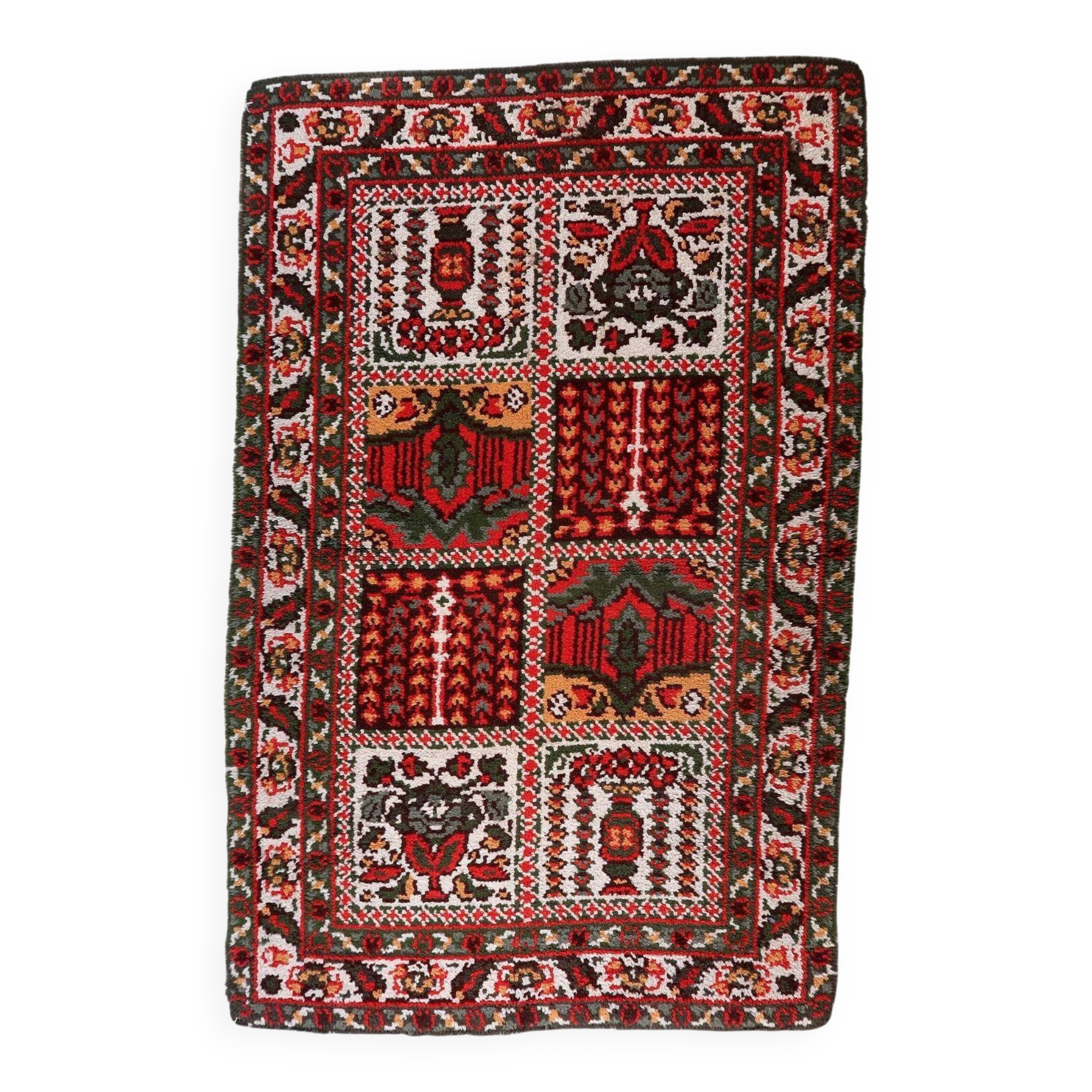 Vintage 1950s French Savonnerie style rug 117cm x 193cm - 1C1244