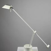Minimalist White Adjustable Desk Lamp by Massive, Belgium — 1980s