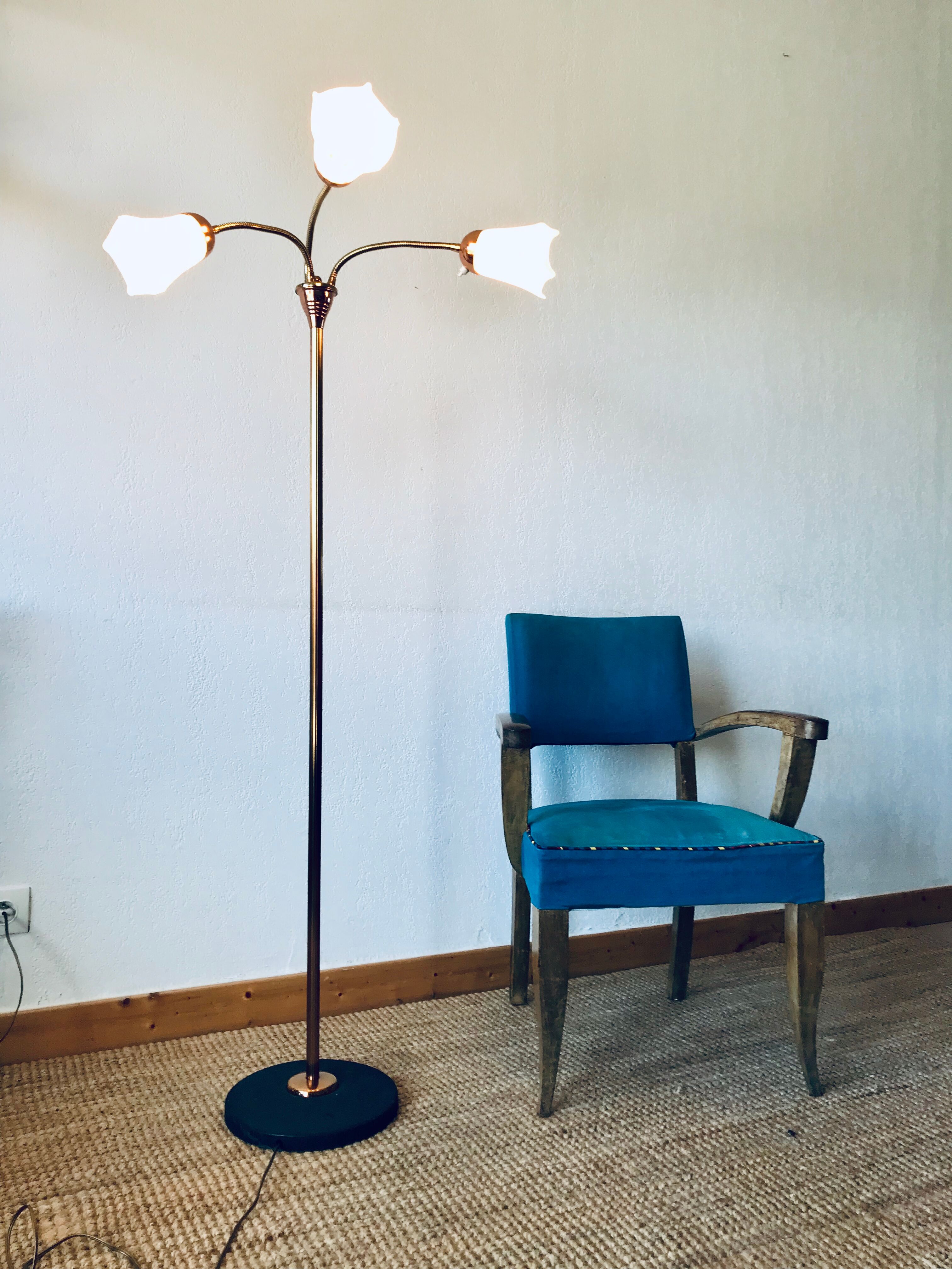 70s blue lamp
