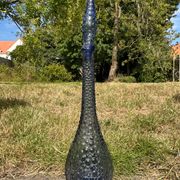 Carafe empoli violet mauve petits bulles hobnail