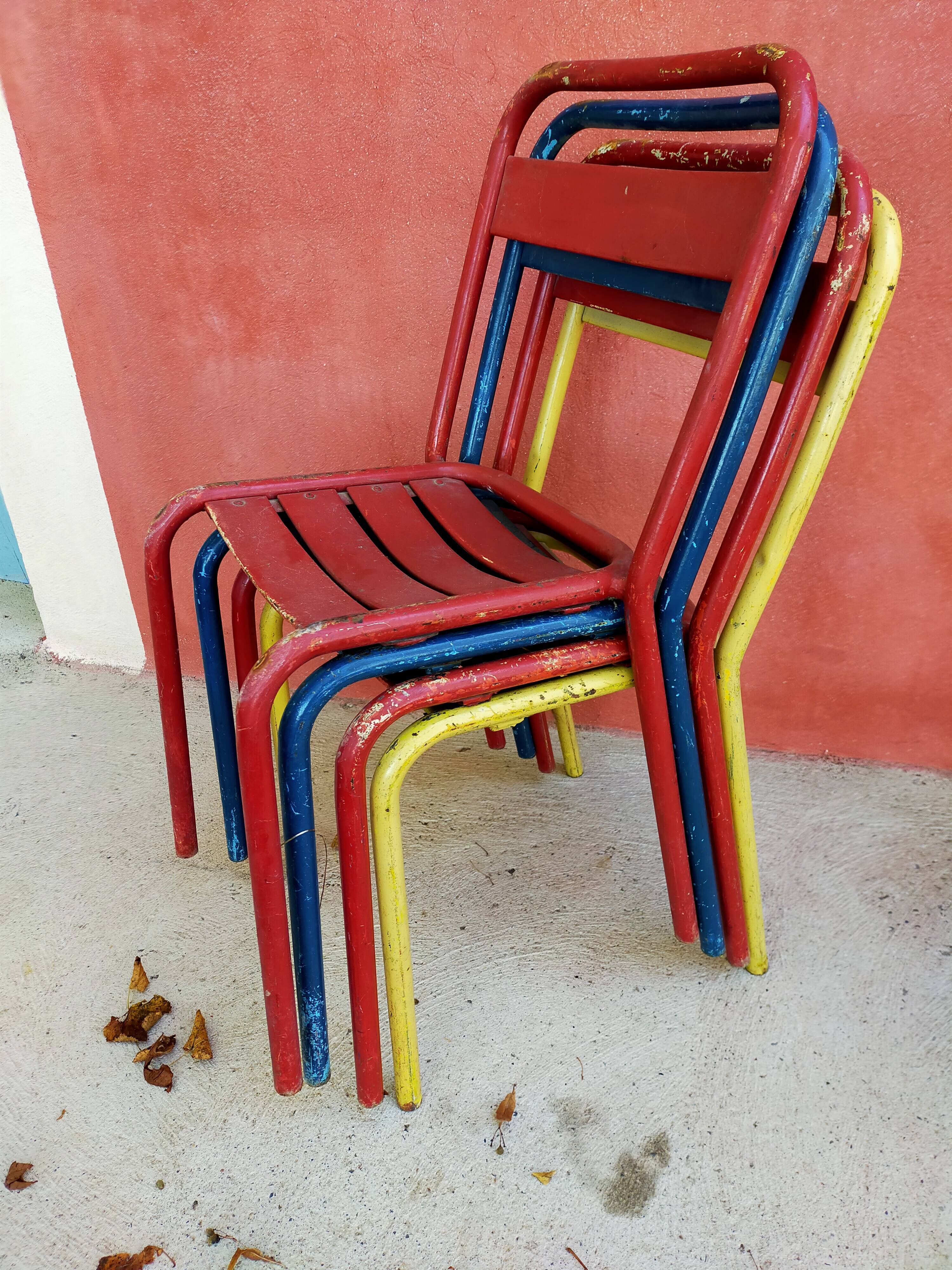 Set of 14 Tolix T2 chairs