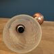 Wall lamp support metal copper globe frosted glass