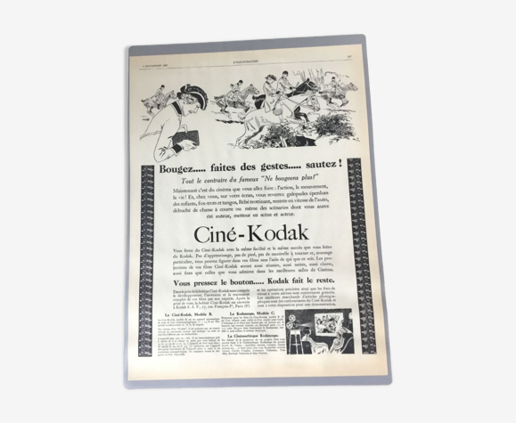 Publicité vintage à encadrer kodak