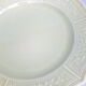 Lot of 10 pale green flower plates