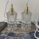 Lot de deux baladeuses en verre scandinave