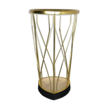 Midcentury metal brass modernist umbrella stand, Germany, 1950s