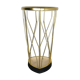 Midcentury metal brass modernist umbrella stand, Germany, 1950s