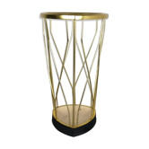 Midcentury metal brass modernist umbrella stand, Germany, 1950s