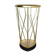 Midcentury metal brass modernist umbrella stand, Germany, 1950s