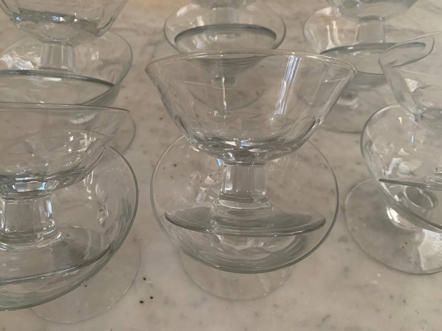 12 champagne glasses