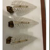 Barovier Murano Glass Sconces Set of 3