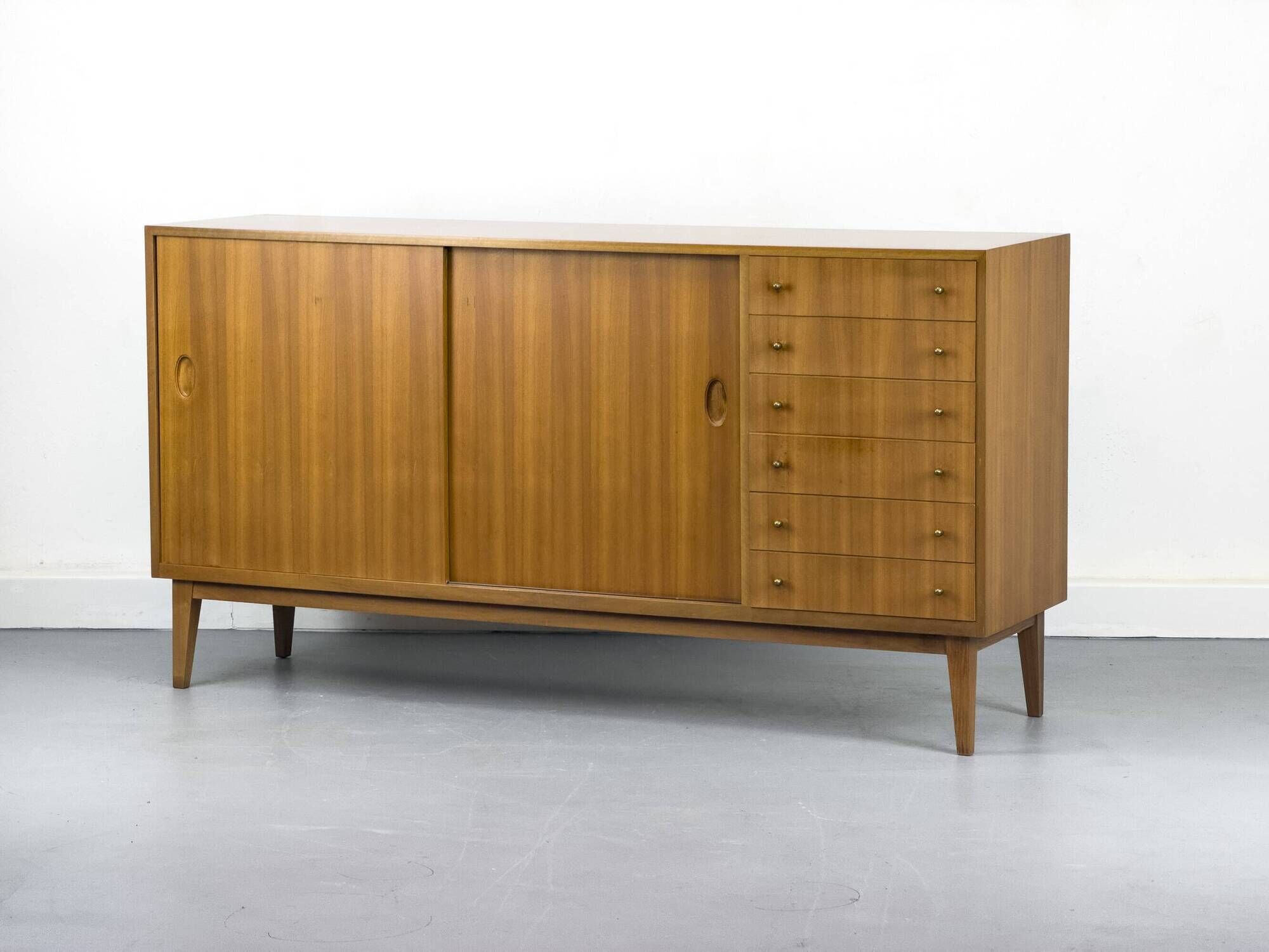 Mid-Century Sideboard in Walnut by Georg Satink for WK Möbel, 1950s