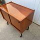 Vintage 50s TV bar cabinet with 2 sliding doors