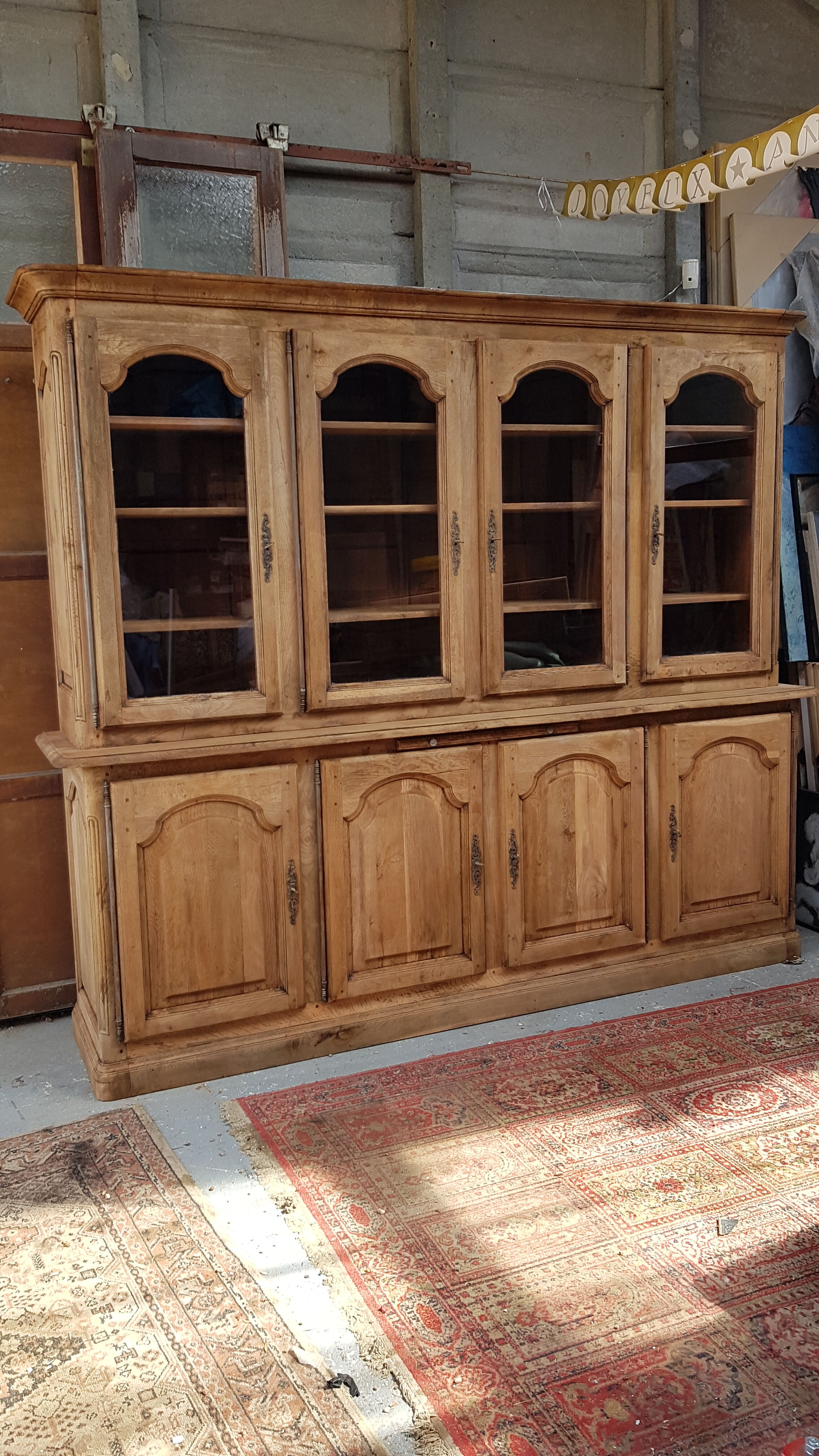 Solid oak bookcase