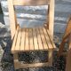 Chaises pliantes vintage