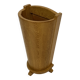 Vintage umbrella holder in oak basket storage design of the 1960s minimalis