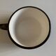 Set de 4 tasses déjeuner Salins décor bois 1970